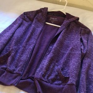 Purple zip up hoodie